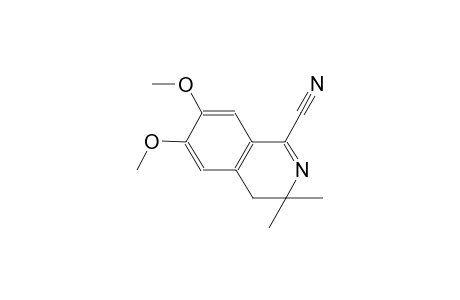 Isoquinoline-1-carbonitrile, 3,4-dihydro-6,7-dimethoxy-3,3-dimethyl-
