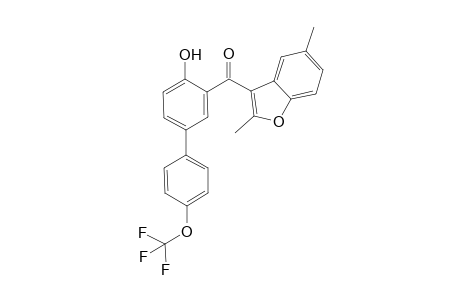 (2,5-Dimethyl-1-benzofuran-3-yl)[4-hydroxy-4'-(trifluoromethoxy)-1,1'-biphenyl-3-yl]methanone