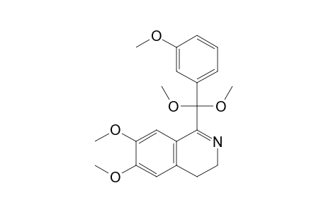 1-[Dimethoxy-(3-methoxyphenyl)methyl]-3,4-dihydro-6,7-dimethoxyisoquinoline
