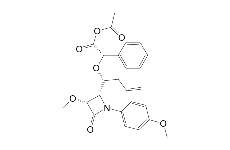 (S)-O-Acetylmandelate of (3R,4S)-4-[(R)-1-Hydroxy-3-butenyl]-1-(p-methoxyphenyl)-3-methoxy-2-azetidinone