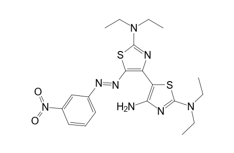 4-Amino-2-(diethylamino)-5-{2-(diethylamino)-5-(3-nitrophenylazo)thiazol-4-yl}thiazole