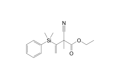 Ethyl 2-cyano-3-(dimethylphenylsilyl)-2-methylbut-3-enoate