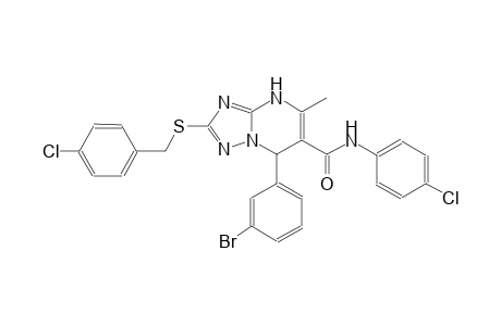 7-(3-bromophenyl)-2-[(4-chlorobenzyl)sulfanyl]-N-(4-chlorophenyl)-5-methyl-4,7-dihydro[1,2,4]triazolo[1,5-a]pyrimidine-6-carboxamide