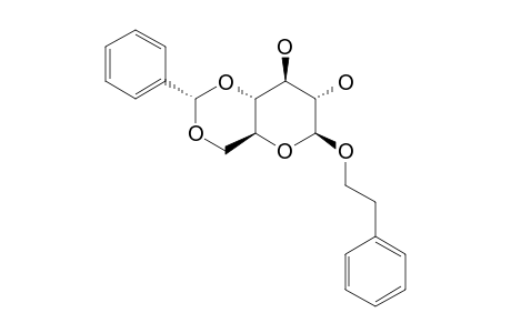 2-PHENYLETHYL-4,6-O-BENZYLIDENE-BETA-D-GLUCOPYRANOSIDE