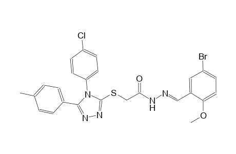N'-[(E)-(5-bromo-2-methoxyphenyl)methylidene]-2-{[4-(4-chlorophenyl)-5-(4-methylphenyl)-4H-1,2,4-triazol-3-yl]sulfanyl}acetohydrazide
