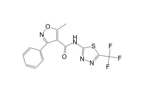 4-isoxazolecarboxamide, 5-methyl-3-phenyl-N-[5-(trifluoromethyl)-1,3,4-thiadiazol-2-yl]-