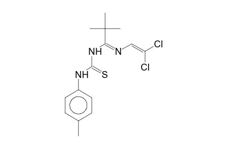 N-((1E)-N-[(E)-2,2-Dichloroethenyl]-2,2-dimethylpropanimidoyl)-N'-(4-methylphenyl)thiourea