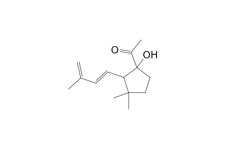 1-(1-Hydroxy-3,3-dimethyl-2-[(1E)-3-methyl-1,3-butadienyl]cyclopentyl)ethanone