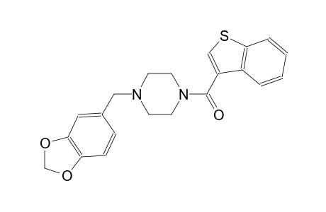 1-(1,3-benzodioxol-5-ylmethyl)-4-(1-benzothien-3-ylcarbonyl)piperazine
