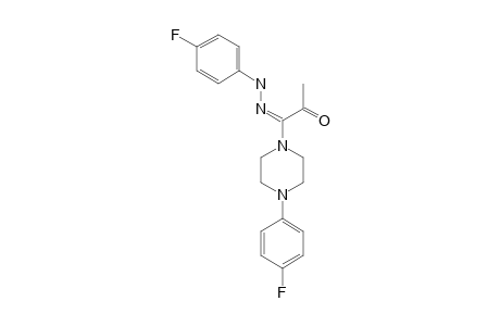 1-[2-(4-FLUOROPHENY)-HYDRAZONO]-1-[4-(4-FLUOROPHENYL)-PIPERAZIN-1-YL]-PROPAN-2-ONE