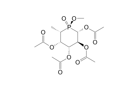 1,2,3,4-Tetra-O-acetyl-5,6-dideoxy-5-[(S)-methoxyphosphinyl]-.alpha.,L-galactopyranose