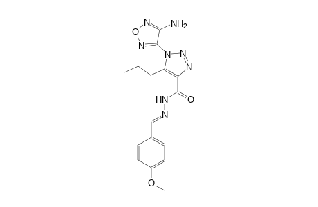 1-(4-amino-1,2,5-oxadiazol-3-yl)-N'-[(E)-(4-methoxyphenyl)methylidene]-5-propyl-1H-1,2,3-triazole-4-carbohydrazide