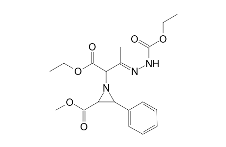 trans-1-{1-Ethoxycarbonyl-2-[2-(ethoxycarbonyl)hydrazono]propyl}-3-phenyl-2-aziridinecarboxylic acid methyl ester