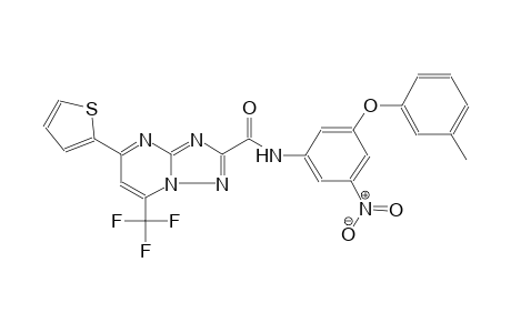 N-[3-(3-methylphenoxy)-5-nitrophenyl]-5-(2-thienyl)-7-(trifluoromethyl)[1,2,4]triazolo[1,5-a]pyrimidine-2-carboxamide