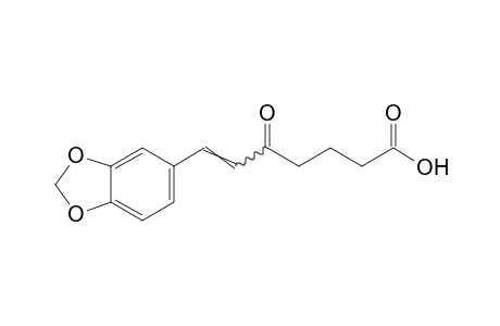 7-[3,4-(methylenedioxy)phenyl]-5-oxo-6-heptenoic acid