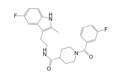 4-piperidinecarboxamide, 1-(3-fluorobenzoyl)-N-[2-(5-fluoro-2-methyl-1H-indol-3-yl)ethyl]-