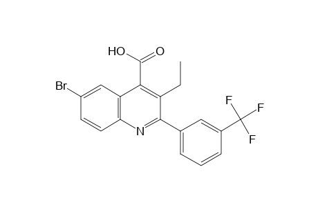 6-BROMO-3-ETHYL-2-(alpha,alpha,alpha-TRIFLUORO-m-TOLYL)CINCHONINIC ACID