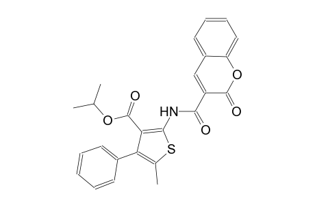 isopropyl 5-methyl-2-{[(2-oxo-2H-chromen-3-yl)carbonyl]amino}-4-phenyl-3-thiophenecarboxylate