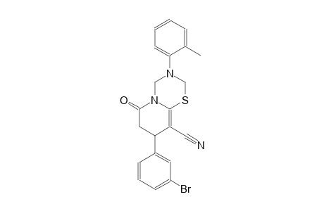 2H,6H-pyrido[2,1-b][1,3,5]thiadiazine-9-carbonitrile, 8-(3-bromophenyl)-3,4,7,8-tetrahydro-3-(2-methylphenyl)-6-oxo-