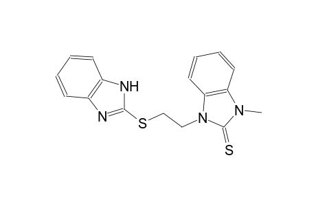 2H-benzimidazole-2-thione, 1-[2-(1H-benzimidazol-2-ylthio)ethyl]-1,3-dihydro-3-methyl-