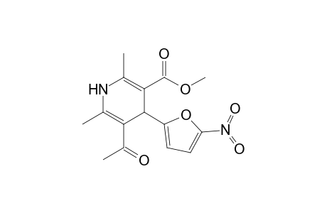 4-(5'-Nitro-2'-furyl)-3-acetyl-5-(methoxycarbonyl)-2,6-dimethyl-1,4-dihydropyridine