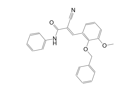 (2E)-3-[2-(benzyloxy)-3-methoxyphenyl]-2-cyano-N-phenyl-2-propenamide