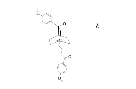 3-PARA-METHOXYPHENYL-3-HYDROXY-N-(4'-PARA-METHOXYPHENYL-4'-OXOBUTYL)-QUINUClIDINIUM_CHLORIDE