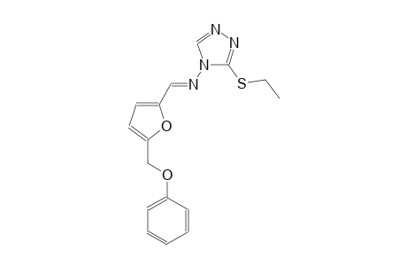 3-(ethylsulfanyl)-N-{(E)-[5-(phenoxymethyl)-2-furyl]methylidene}-4H-1,2,4-triazol-4-amine