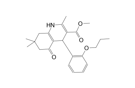methyl 2,7,7-trimethyl-5-oxo-4-(2-propoxyphenyl)-1,4,5,6,7,8-hexahydro-3-quinolinecarboxylate