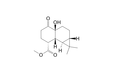 1H-Cyclopropa[a]naphthalene-7-carboxylic acid, decahydro-3a-hydroxy-1,1-dimethyl-4-oxo-, methyl ester, [1aS-(1a.alpha.,3a.beta.,7.alpha.,7a.beta.,7b.alpha.)]-