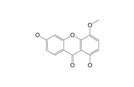 CRATOXYARBORENONE-F;1,6-DIHYDROXY-4-METHOXYXANTHONE