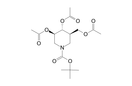 (3R,4R,5R)-3,4-DIACETOXY-5-ACETOXYMETHYL-N-(TERT.-BUTOXYCARBONYL)-PIPERIDINE