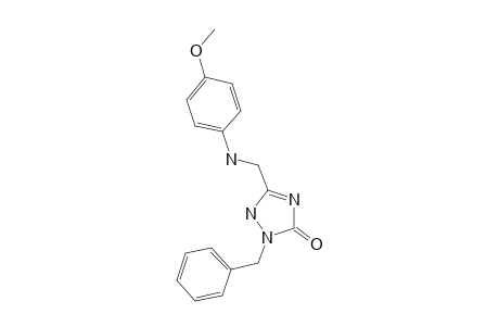 2-Benzyl-5-{[(4-methoxyphenyl)amino]methyl}-1H-1,2,4-triazol-3-one