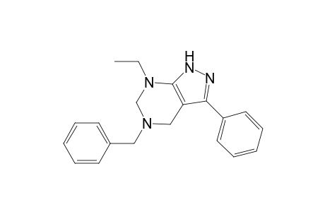 5-Benzyl-7-ethyl-3-phenyl-4,6-dihydro-2H-pyrazolo[3,4-d]pyrimidine