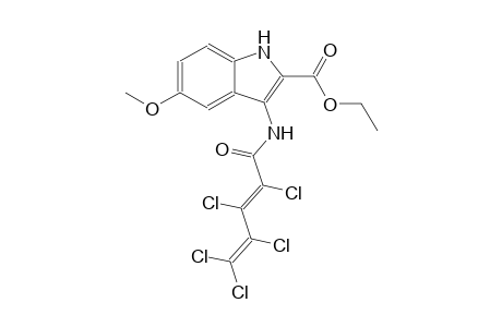 ethyl 5-methoxy-3-{[(2E)-2,3,4,5,5-pentachloro-2,4-pentadienoyl]amino}-1H-indole-2-carboxylate