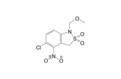 5-chloro-1-(methoxymethyl)-4-nitro-3H-2,1-benzothiazole 2,2-dioxide