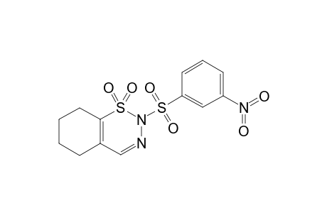 2-(3-NITROBENZENESULFONYL)-5,6,7,8-TETRAHYDRO-2H-1,2,3-BENZOTHIADIAZINE-1,1-DIOXIDE