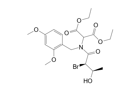 (-)-[2R,3R]-[2-bromo-N-(2,4-dimethoxybenzyl)-3-hydroxybutyramido]malonic acid, diethyl ester