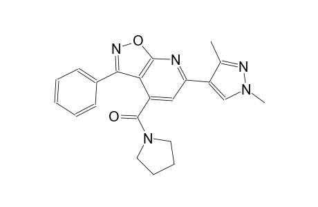 isoxazolo[5,4-b]pyridine, 6-(1,3-dimethyl-1H-pyrazol-4-yl)-3-phenyl-4-(1-pyrrolidinylcarbonyl)-