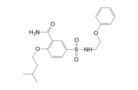 Benzamide, 2-(3-methylbutoxy)-5-[[(2-phenoxyethyl)amino]sulfonyl]-
