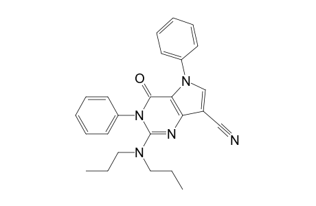7-Cyano-3,5-diphenyl-2-dipropylamino-3H-pyrrolo[3,2-d]pyrimidine-4(5H)-one