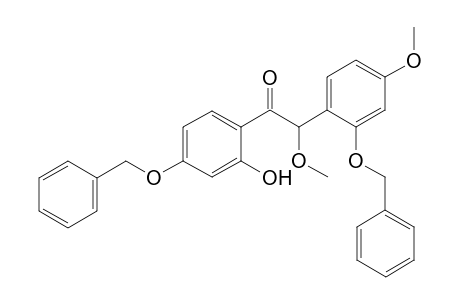 Ethanone, 1-[2-hydroxy-4-(phenylmethoxy)phenyl]-2-methoxy-2-[4-methoxy-2-(phenylmethoxy)phenyl]-