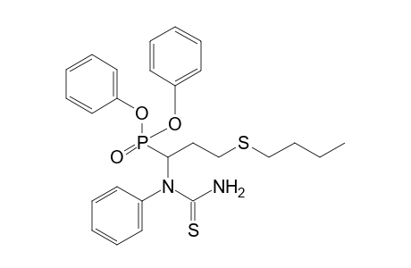 Diphenyl 1-(phenylthioureido)-3-n-butylthiopropanephosphonate