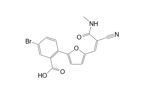 5-bromo-2-{5-[(1Z)-2-cyano-3-(methylamino)-3-oxo-1-propenyl]-2-furyl}benzoic acid