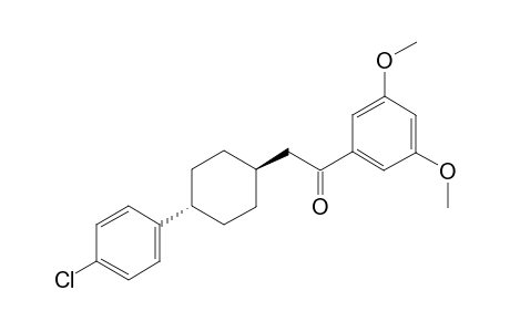 2-((1r,4r)-4-(4-Chlorophenyl)cyclohexyl)-1-(3,5-dimethoxyphenyl)ethan-1-one