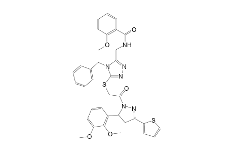 benzamide, N-[[5-[[2-[5-(2,3-dimethoxyphenyl)-4,5-dihydro-3-(2-thienyl)-1H-pyrazol-1-yl]-2-oxoethyl]thio]-4-(phenylmethyl)-4H-1,2,4-triazol-3-yl]methyl]-2-methoxy-