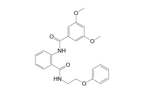 3,5-Dimethoxy-N-[2-(2-phenoxyethylcarbamoyl)phenyl]benzamide