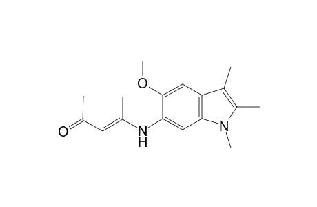 3-Penten-2-one, 4-[(5-methoxy-1,2,3-trimethyl-1H-indol-6-yl)amino]-