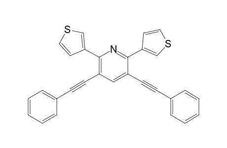 3,5-Bis(phenylethynyl)-2,6-di(thiophen-3-yl)pyridine