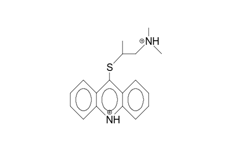 9-[2-Dimethylammonio-1-methyl-ethylthio]-acridine dication